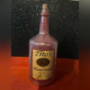 Lighted bling Tito’s bottle